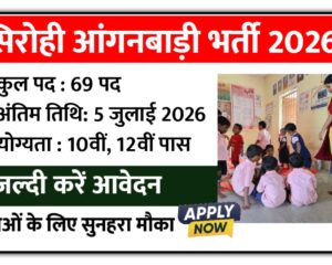 Sirohi Anganwadi Bharti 2026