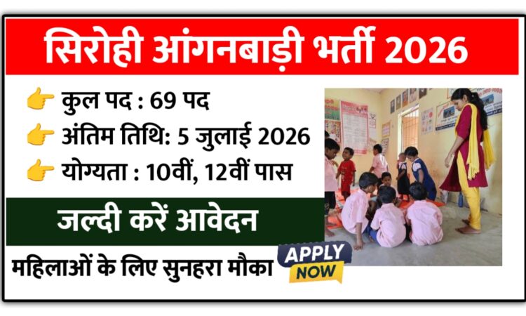 Sirohi Anganwadi Bharti 2026