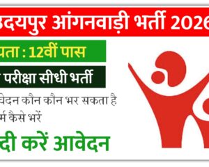 Udaipur Anganwadi Bharti 2026