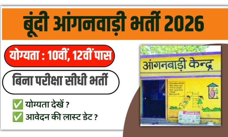 Bundi Anganwadi Bharti 2026